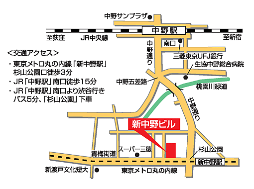 住宅生協までの地図